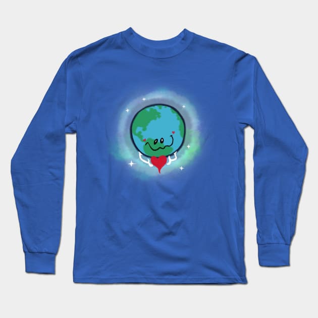 Love the Earth Day Long Sleeve T-Shirt by Mejanzen
